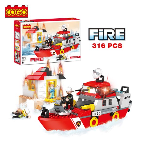 Block Toy Building Block Ship Kid Build Block Educational Toy Building Block-1