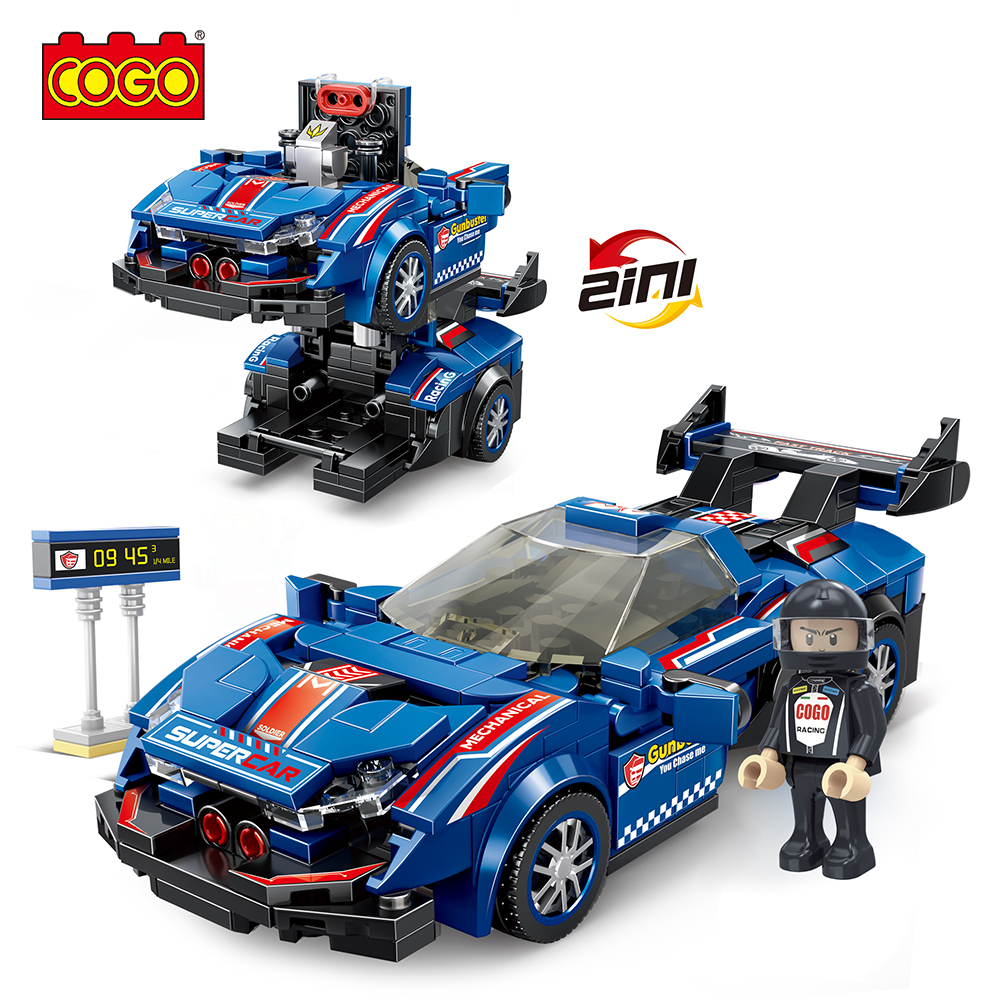 Cogo Building Blocks Educational Toys Kids Race Car Block Children Set ...