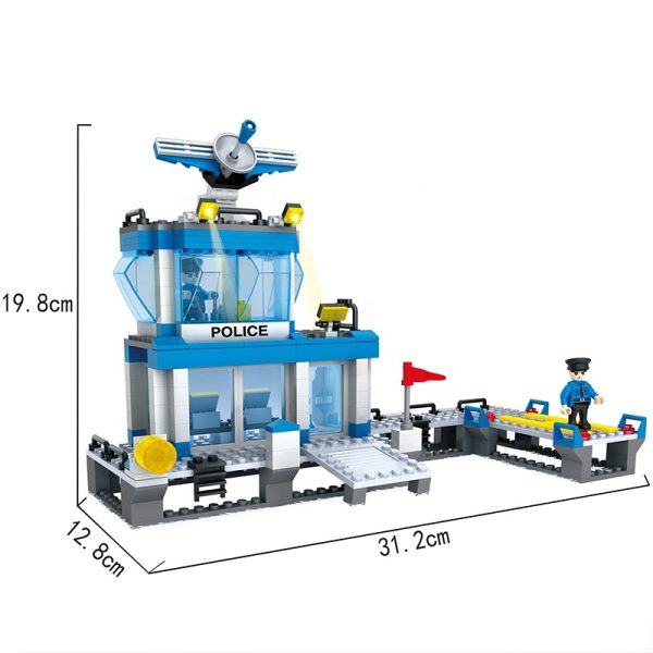Popular City Educational Police Building Bricks Toys Set For Children-3