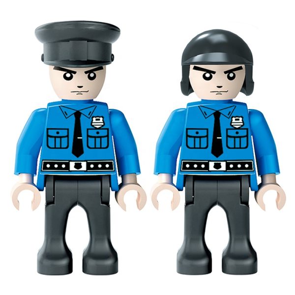 Popular City Educational Police Building Bricks Toys Set For Children-5