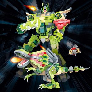 COGO 2-in-1 Dinosaur & Mech Building Toy Set 2705 detail 1