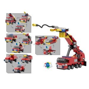 COGO Creative 4-in-1 Player Mini Fire Blocks Truck