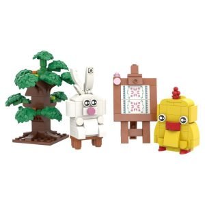 Drawing Day in Nature Animal Building Block Set Custom 2165