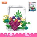 COGO Flower Art Frame Botanical Building Block Toy Set 2173 product view 13