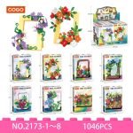 COGO Flower Art Frame Botanical Building Block Toy Set 2173