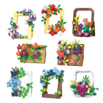 COGO Flower Art Frame Botanical Building Block Toy Set 2173 product view 2