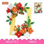 COGO Flower Art Frame Botanical Building Block Toy Set 2173 product view 7