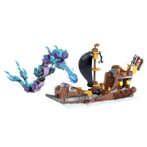 COGO Pirate Vessel vs. Sea Monster Fantasy Building Toy